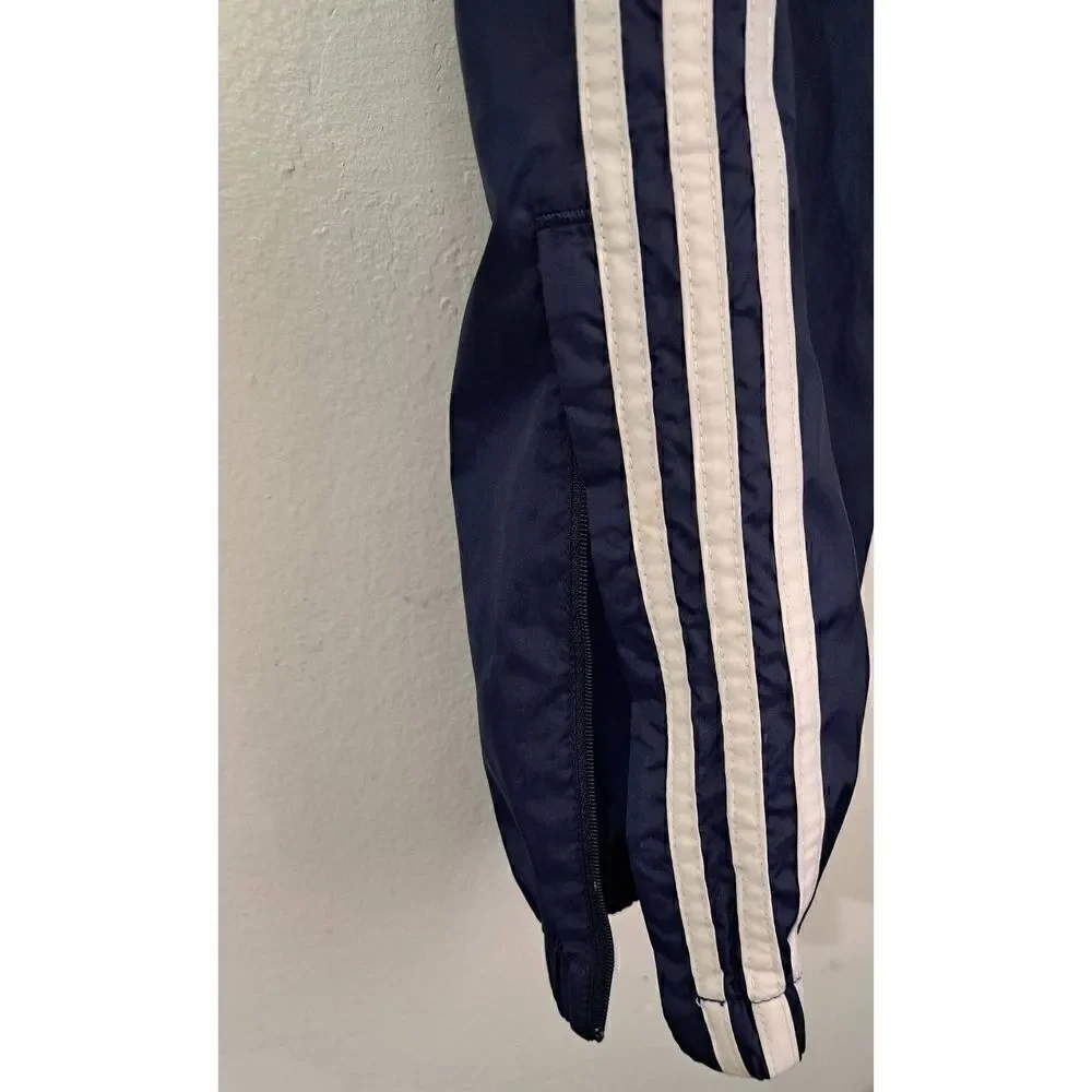 Vintage 90's Adidas Windbreaker track pants jogger womens small nylon blue